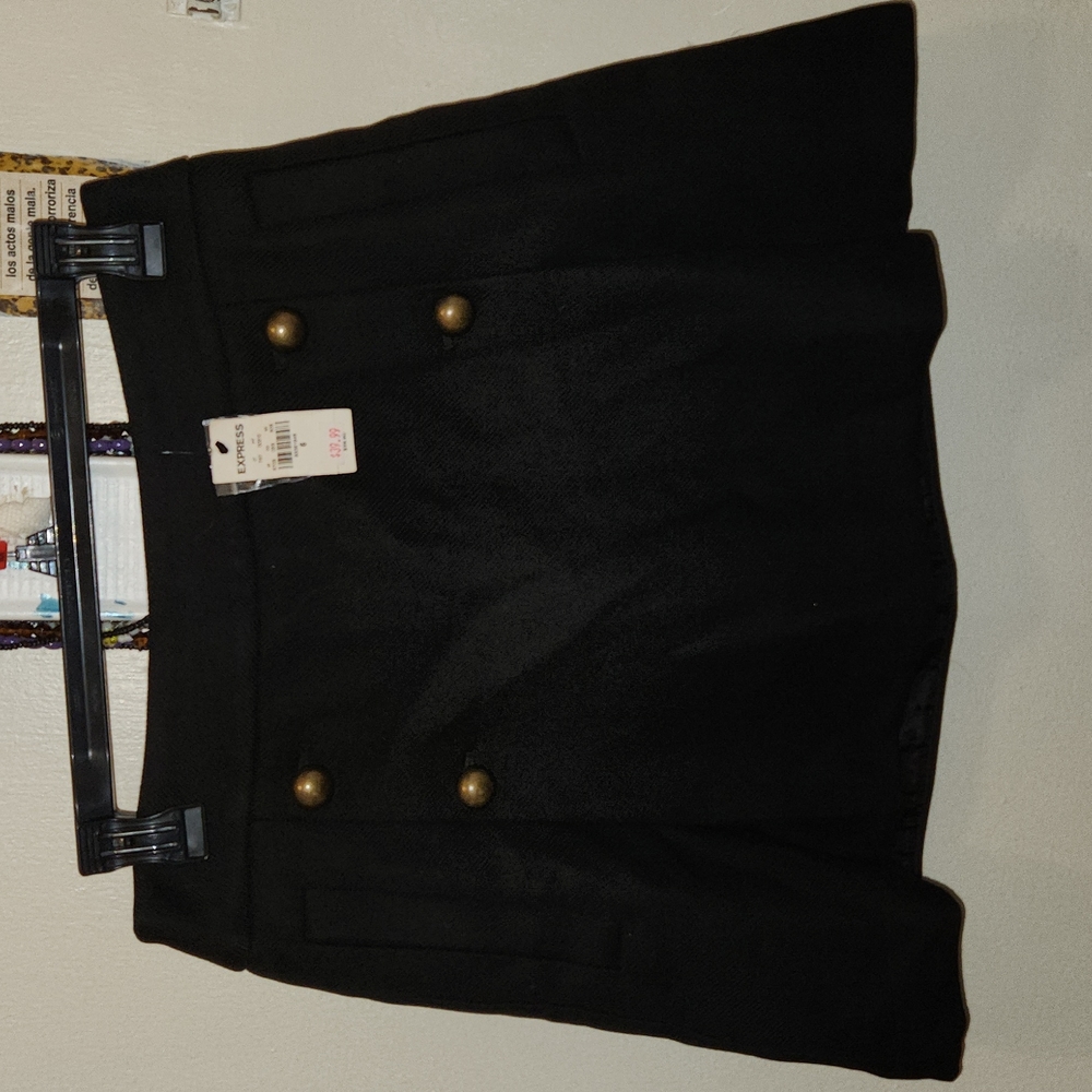 Express black mini skirt sz 6